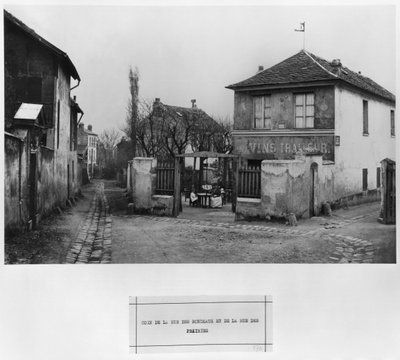 Corner of Rue des Rondeaux and Rue des Prairies, Paris by Charles Marville